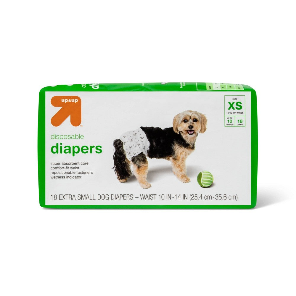 Dog Diapers 18ct XS up up Merch Mix Discounts