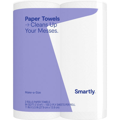 Make-a-Size Paper Towels - 2 Rolls - Smartly