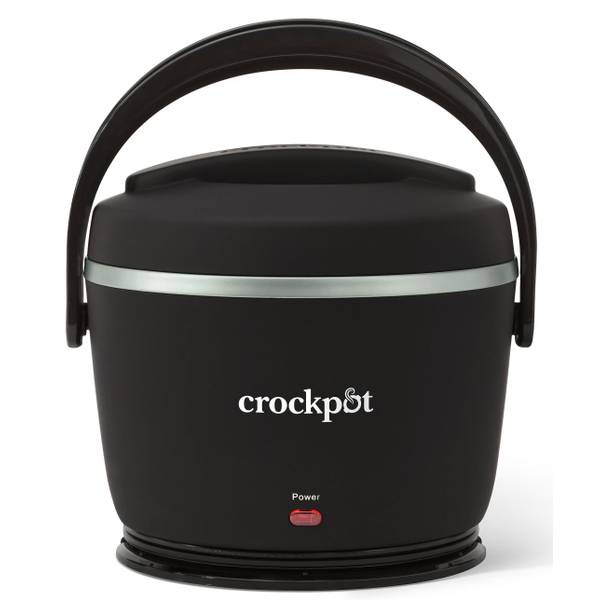 Crockpot 20-oz Lunch Crock Food Warmer  Heated Lunch Box  Black Licorice (6.54 L x 6.54 W x6.54 H)