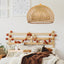 Arturesthome Bamboo Pendant Light for Kitchen Island, Wicker Chandelier Lighting, Handmade Woven Hanging Ceiling Light Lampshade for Living Room Bedroom