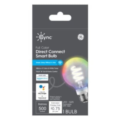 GE Lighting 93130169 GE 6W G25 Smart Bulb - Quantity 1