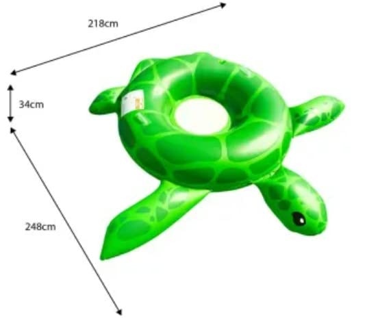 Member's Mark Oversized Inflatable Pool Float (Turtle)