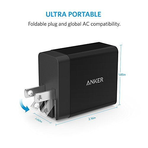 Anker 2-Port PowerPort 24W Wall Charger - White