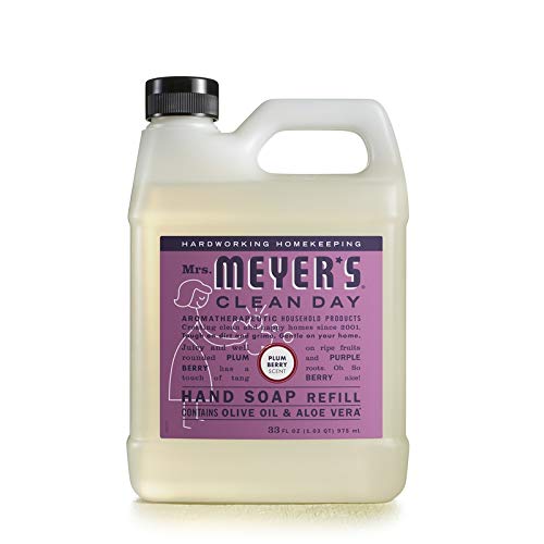 Mrs. Meyer\'s Clean Day Gel Hand Soap Refill – Plum Berry Scent - 33 fl oz
