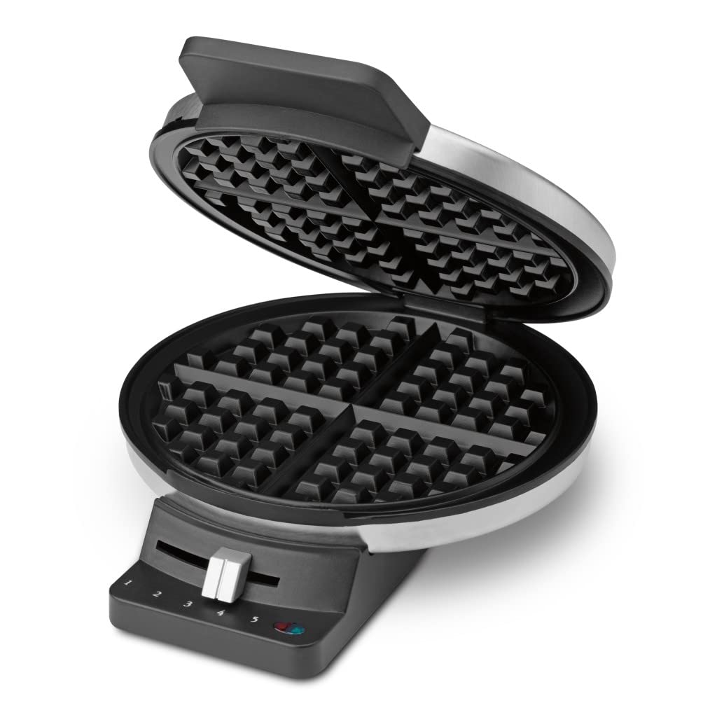 Cuisinart WMR-CAP2 Round Classic Waffle Maker, Brushed Stainless,Silver