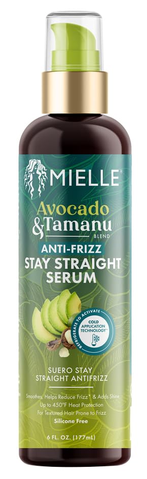 Mielle Avacado &amp; Tamanu Blend Anti-Frizz Stay Straight Serum 6 Fl Oz (Pack of 1)