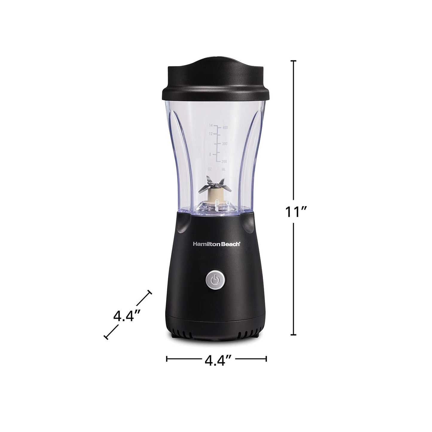 Hamilton Beach Personal Creations Blender with Travel Lid - Ice Crushing Black New
