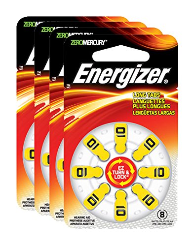 Energizer EZ Turn & Lock Hearing Aid Batteries, Size 10