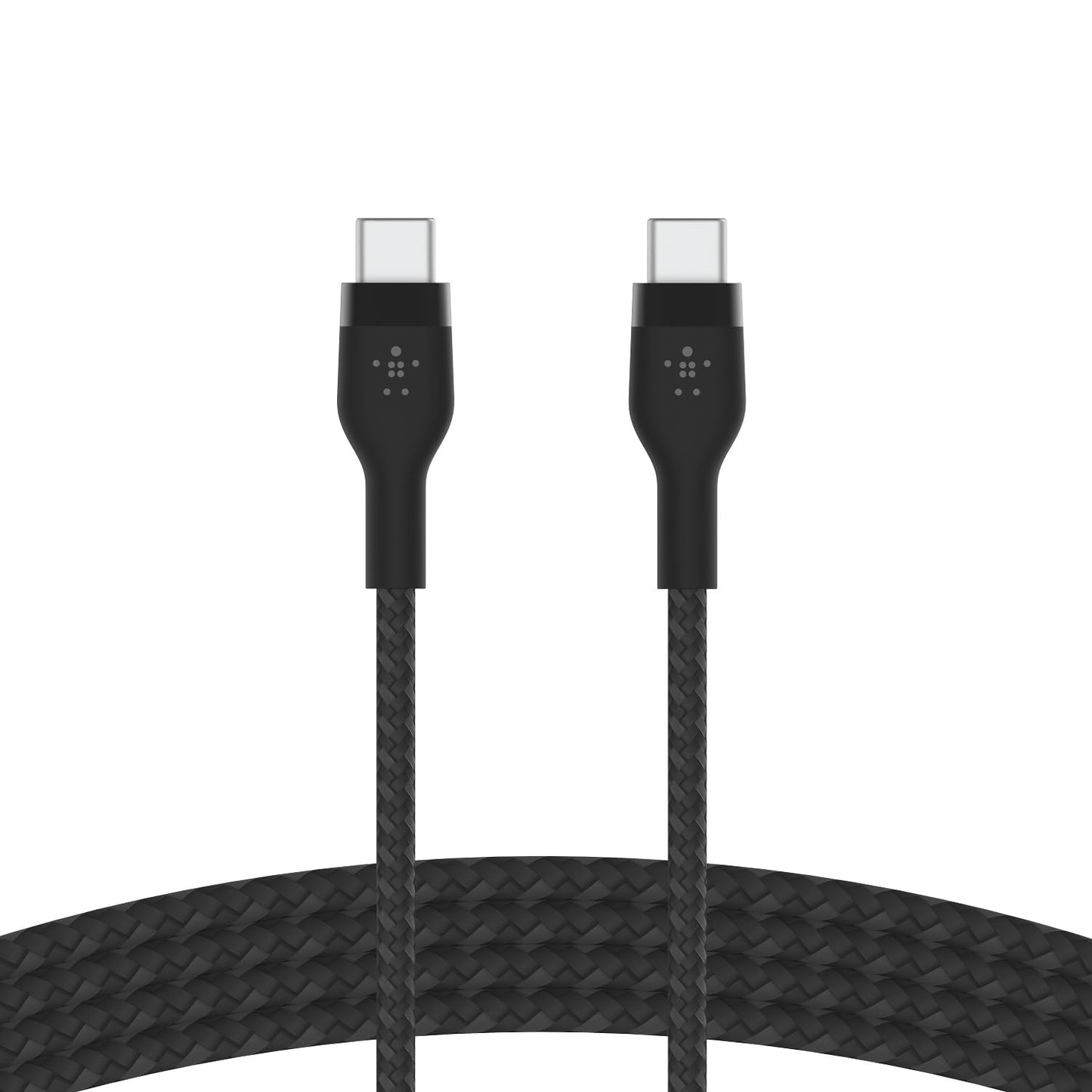 Belkin 6.6\' BoostCharge Pro Flex USB-C Cable with USB-C Connector Cable + Strap - Slate