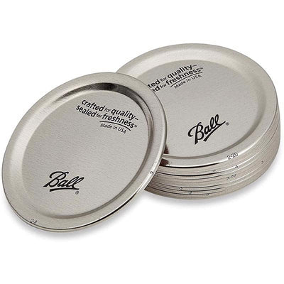 Ball Regular Mouth Canning Lids and Bands 12 pk - Total Qty: 10; Each Pack Qty: 12; Total Items Rec: 120