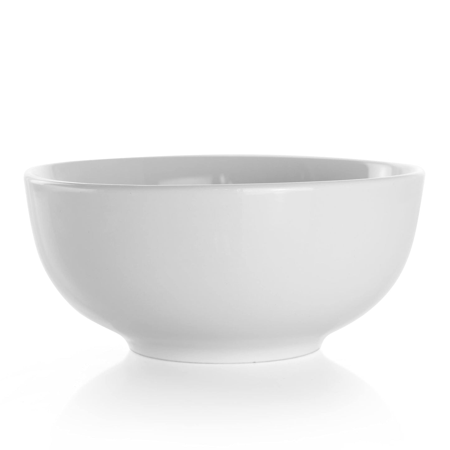 Elama White Porcelain Dish Dinnerware Set, 18 Piece, Luna