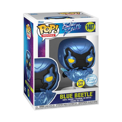 Funko Blue Beetle (2023) - Blue Beetle in Flight Glow US Exclusive Pop! Vinyl