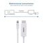 Philips 6\' Mini DisplayPort to HDMI Cable - White