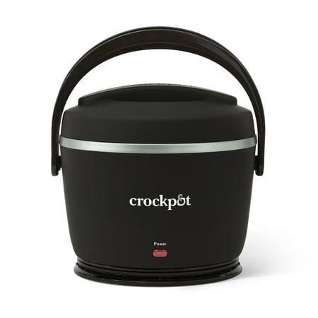 Crockpot 20-oz Lunch Crock Food Warmer  Heated Lunch Box  Black Licorice (6.54 L x 6.54 W x6.54 H)