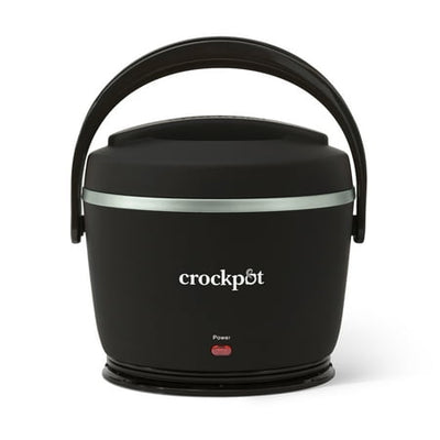 Crockpot 20-oz Lunch Crock Food Warmer  Heated Lunch Box  Black Licorice (6.54 L x 6.54 W x6.54 H)