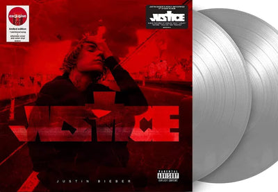 Justin Beiber Justice Silver Grey Vinyl, Alternate Cover, Gray Record