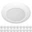 ZAGO 6 Inch LED Disk Light Surface Mount Low Profile Recessed Retrofit Ceiling Fixture for J Box, Dimmable, 15W=75W, 980LM, 5000K Daylight White, CRI>80, ETL Listed, Wet Location