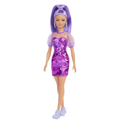 Barbie Fashionista Doll - Purple Monochrome Dress