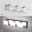 Ralbay LED Modern Vanity Light 3 Light Bathroom Vanity Lights Acrylic Stainless Steel Bathroom Wall Light