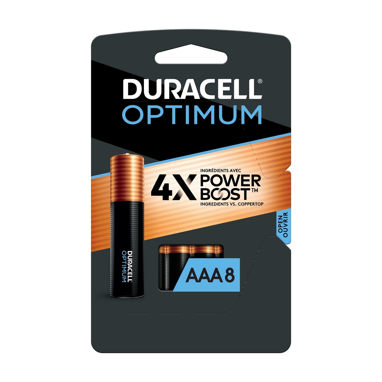 Duracell Optimum AAA Batteries - 8pk Alkaline Battery with Resealable Tray