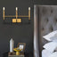MOTINI 3-Lights Wall Sconce Lighting Fixture Black and Gold Brushed Brass Finish Modern Industrial Indoor Wall Lamp for Bathroom Vanity Living Room Bedroom Hallway