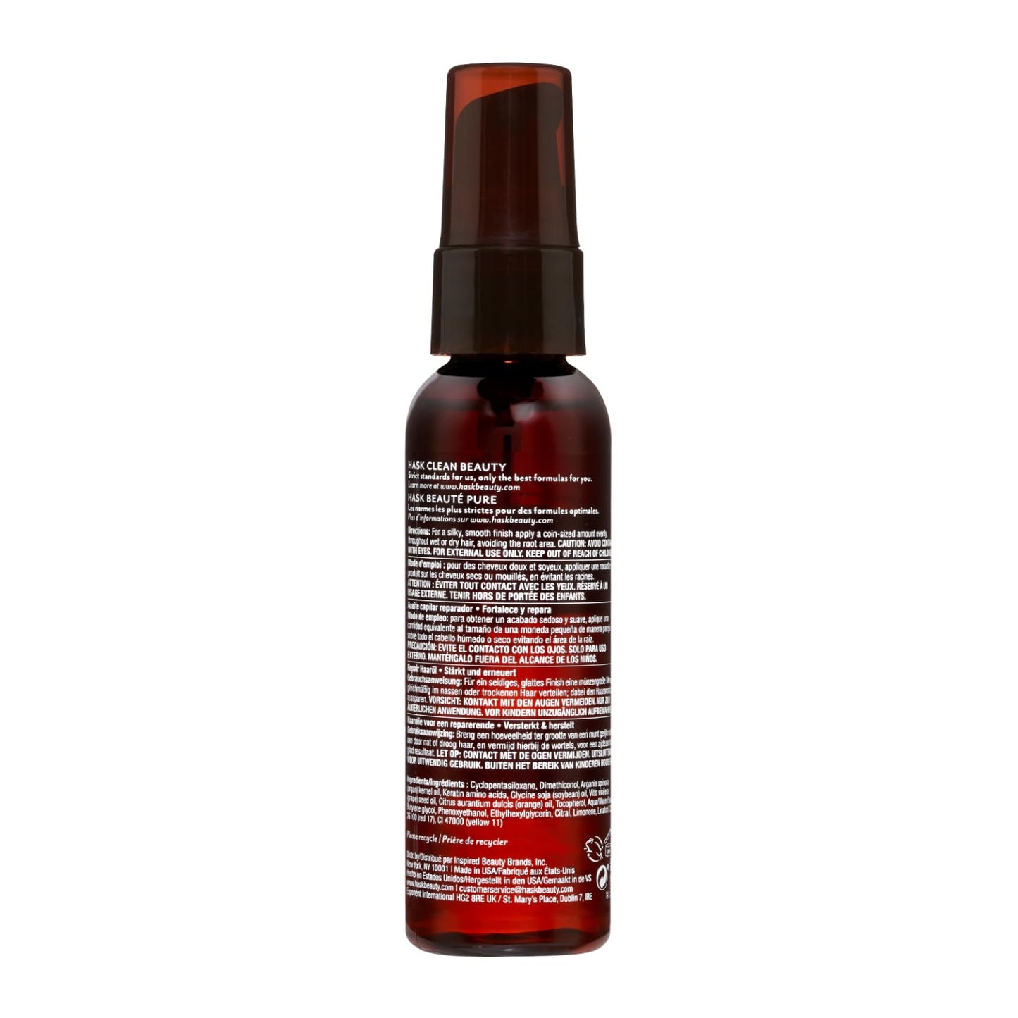 Hask Argan Oil Repairing Shine Hair Oil 3.3 fl oz, pack of 1