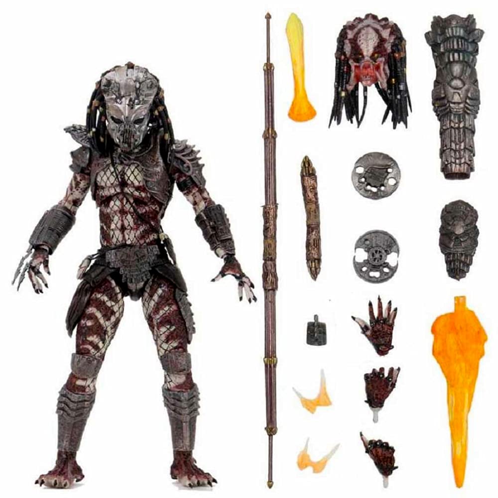 NECA Predator 7" Ultimate Action Figure Guardian Predator / NECA 2021 PREDATOR 2 ULTIMATE GUARDIAN PREDATOR Movie Predator 2 Lost Clan Goat [Parallel Import]