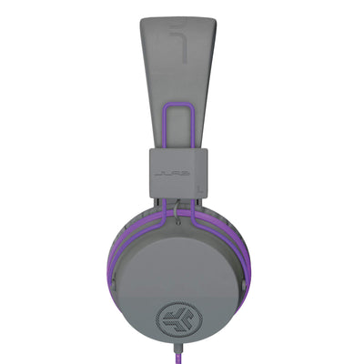 JLab JBuddies Studio Wired Kids Headphone - Gray/Purple