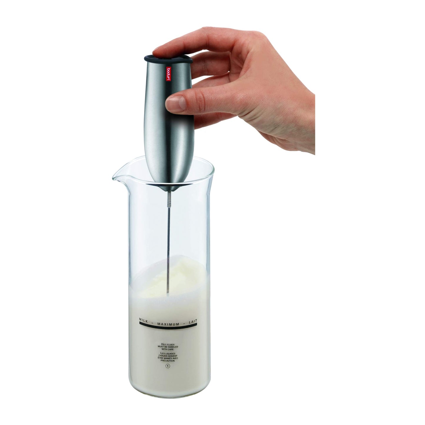 Bodum Schiuma Battery Operated Milk Frother, 8.5 Inches, Black