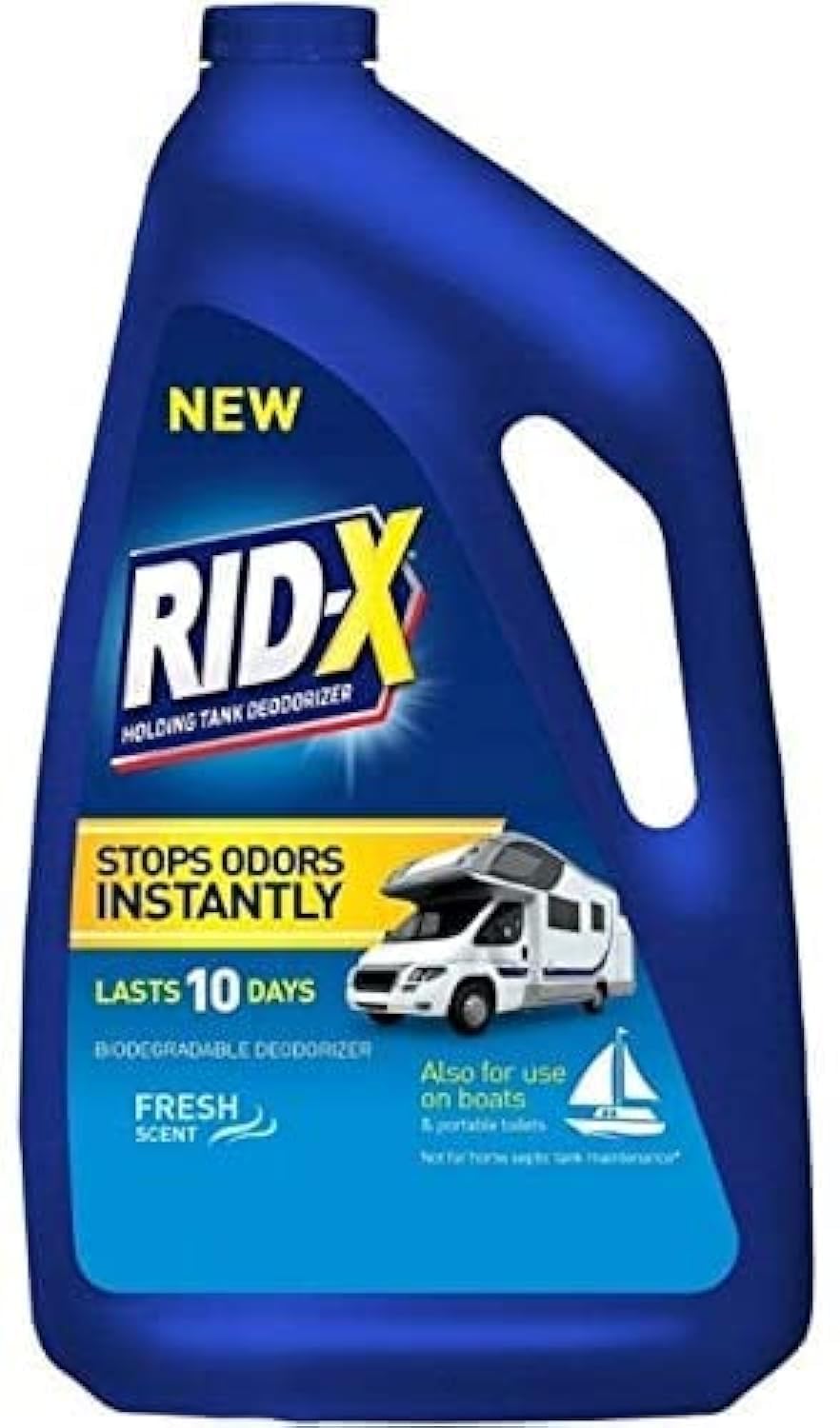 Rid-X Holding Tank Deodorizer Liquid, Fresh Scent, 48 Ounce