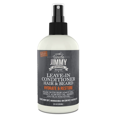 Uncle Jimmy hair &amp; Beard Leave in Conditioner - 8 fl oz