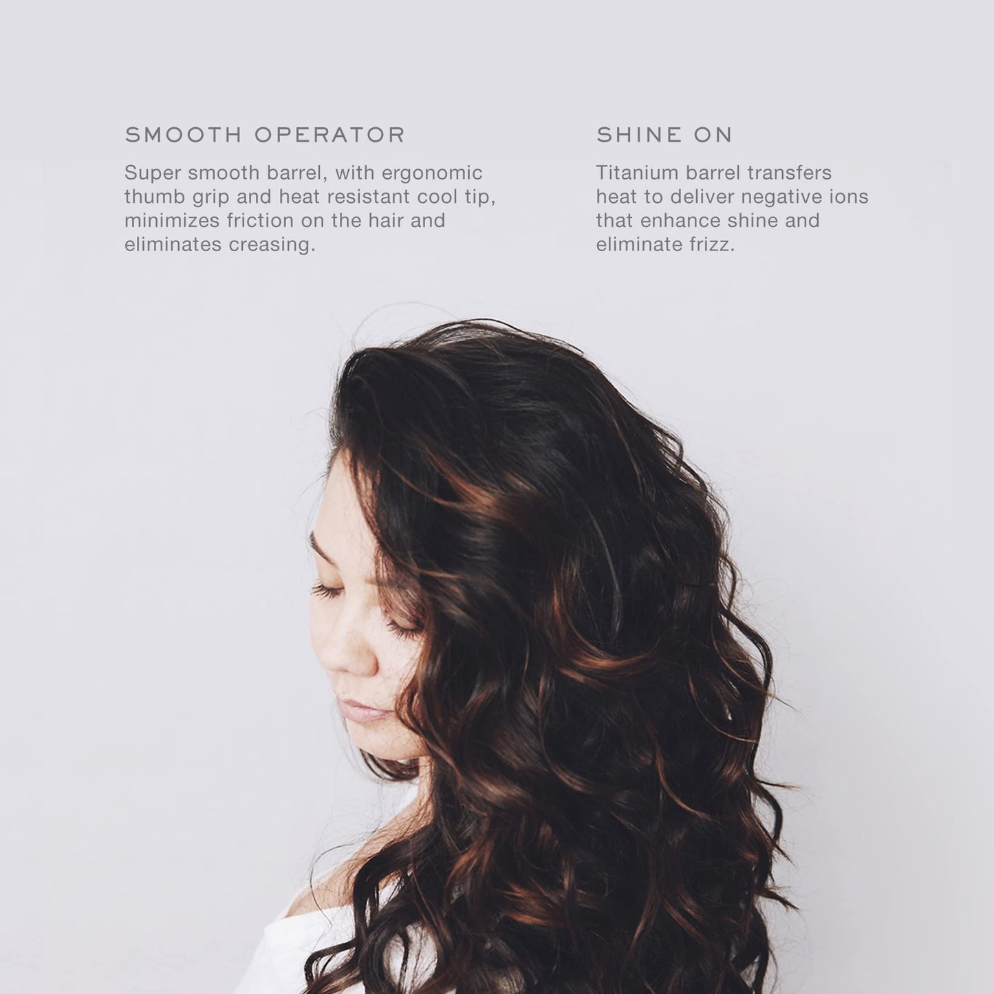 Kristin Ess Titanium Curling Iron for Beach Waves &amp; Curls for Medium to Long Hair - 1 1/4\"