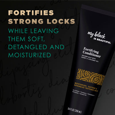 My Black is Beautiful Sulfate-Free Fortifying Conditioner with Golden Milk for Curly Hair - 8.4 fl oz