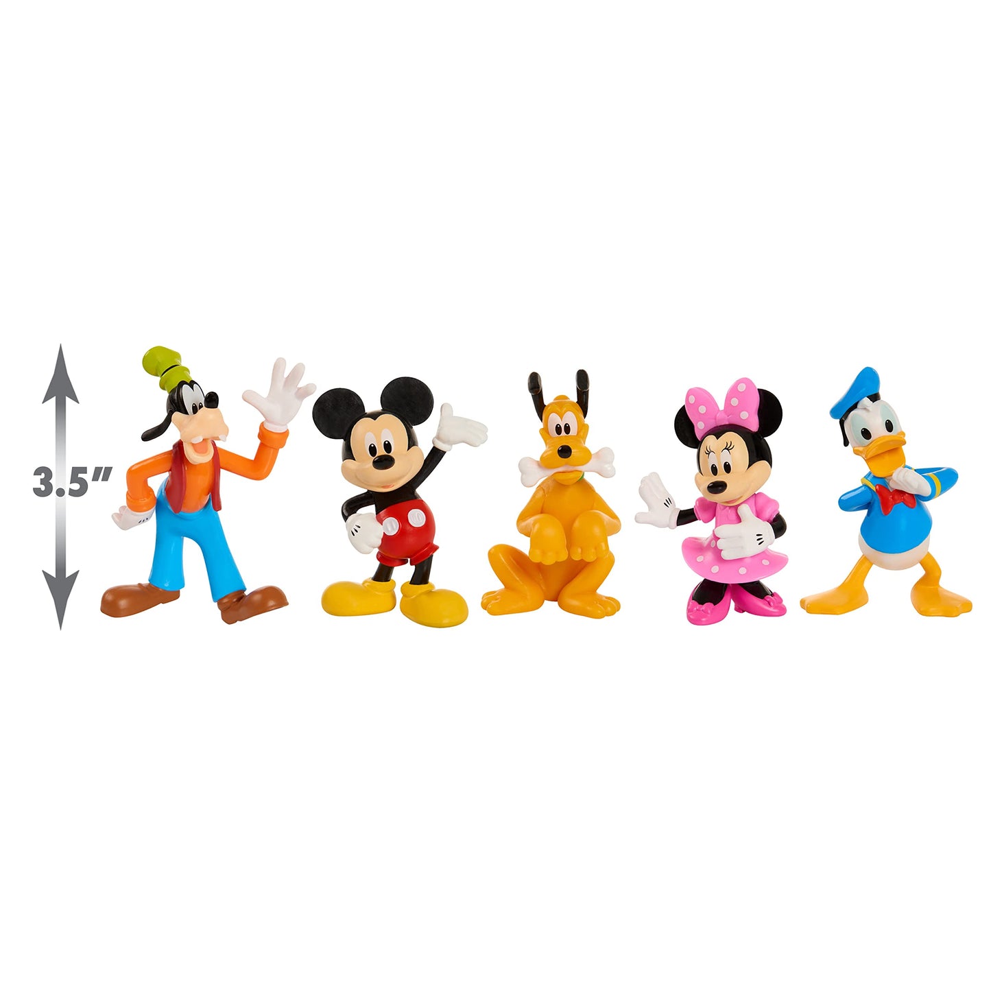 Disney Junior Mickey Mouse Collectible Figure Set, 5 Pack, 3-inch Collectible Figures, Kids Toys for Ages 3 Up by Just Play