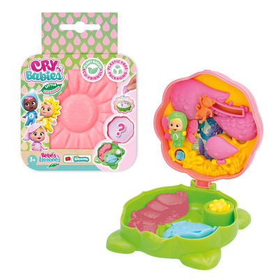 Little Changers by Cry Babies Eco-Friendly Flower Compact Miniature Playset (Styles May Vary)
