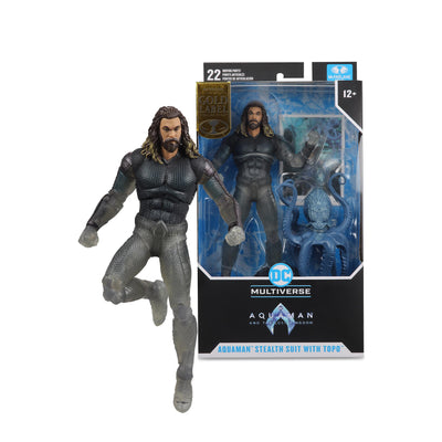 McFarlane Toys Aquaman Movie Stealth Suit with Topo 7\" Action Figure