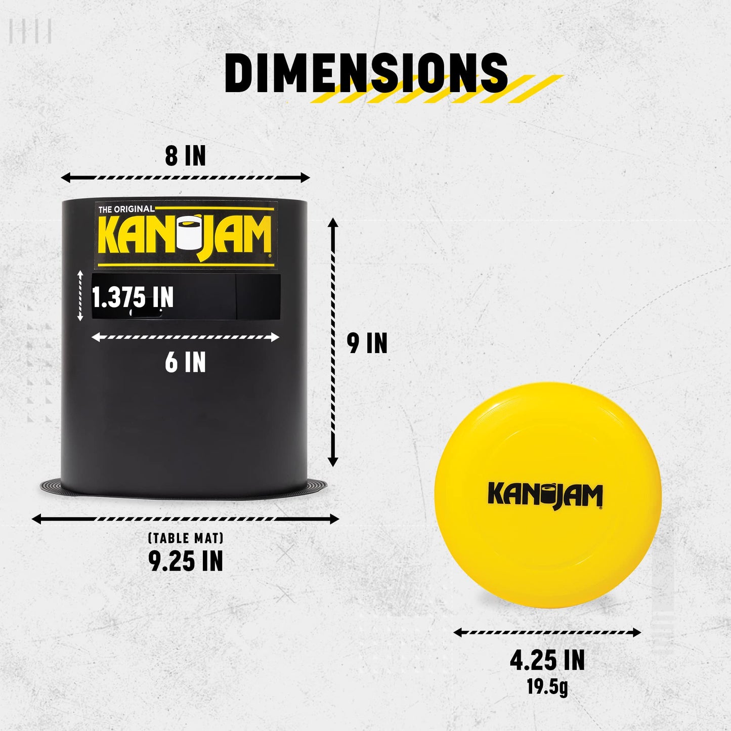 Kan Jam Mini - The Original Backyard Outdoor Game now in a Smaller Indoor Size - Complete with 2 Targets and 1 Mini Disc