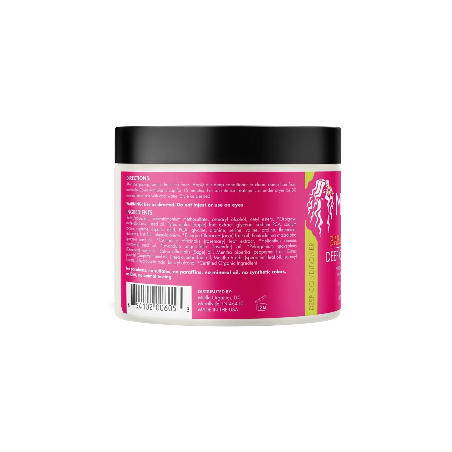 Mielle Organics Babassu Oil Conditioning Sulfate-Free Shampoo - 8 fl oz