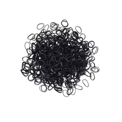 scunci Polyband Hair Ties in Resealable Pouch - 500pk -  Black