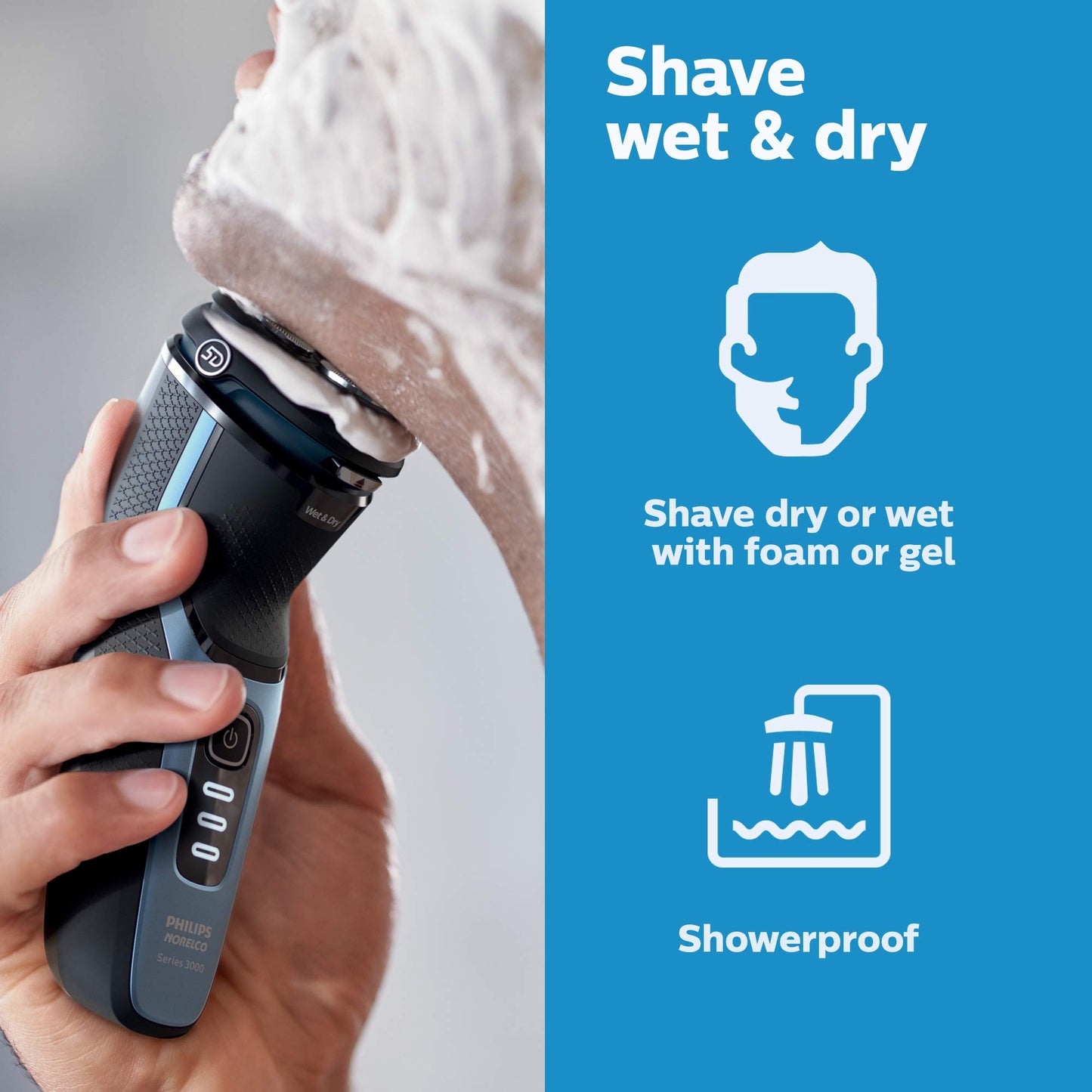 Philips Norelco Wet &amp; Dry Men\'s Rechargeable Electric Shaver 3500 - S3212/82