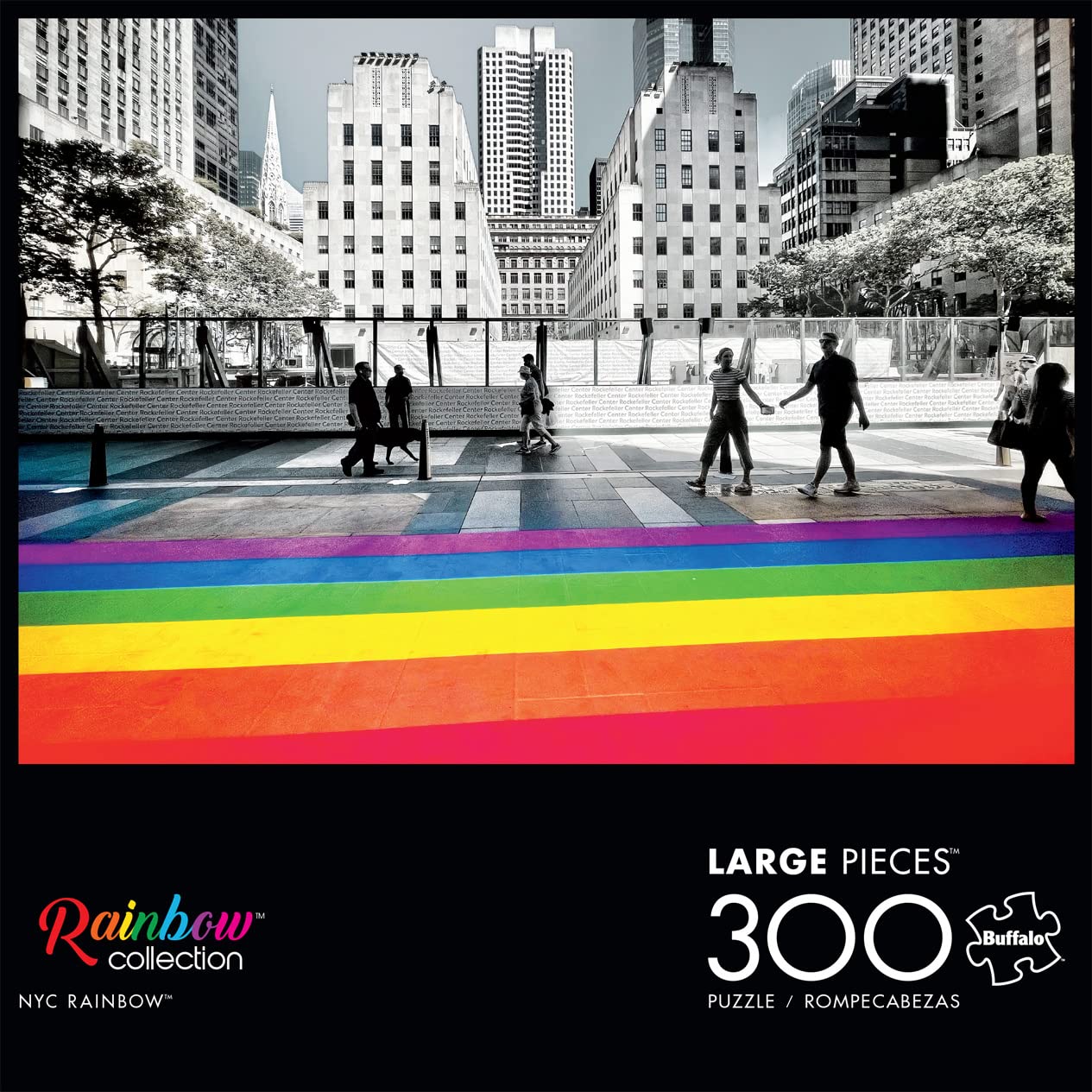 Buffalo Games Rainbow: NYC Rainbow Large Pieces Jigsaw Puzzle - 300pc