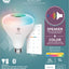 GE LED+ Color Changing Speaker LED Light Bulb with Remote, 10W, Soft White + Multicolor, BR30 Indoor Floodlight (1 Pack)