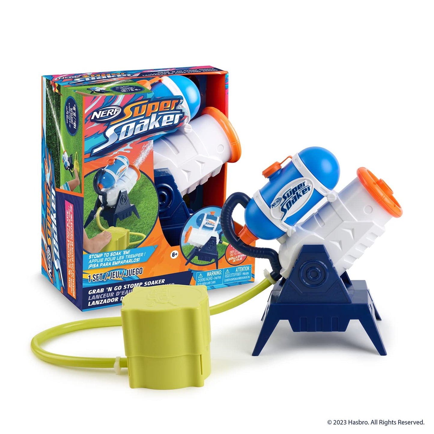 NERF Super Soaker Grab ‘N Go Stomp Soaker Blasting Machine – Outdoor Water Games