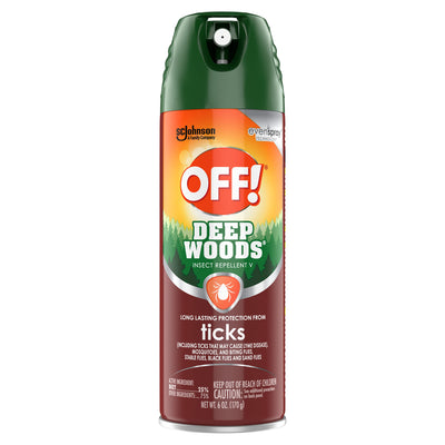 Off! Deep Woods Insect Repellent V Ticks Aerosol, 6 Ounce