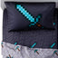 Minecraft Full Size Bedding Sheet Set, 4 Pieces (One Fitted, One Flat, Two Pillowcases)