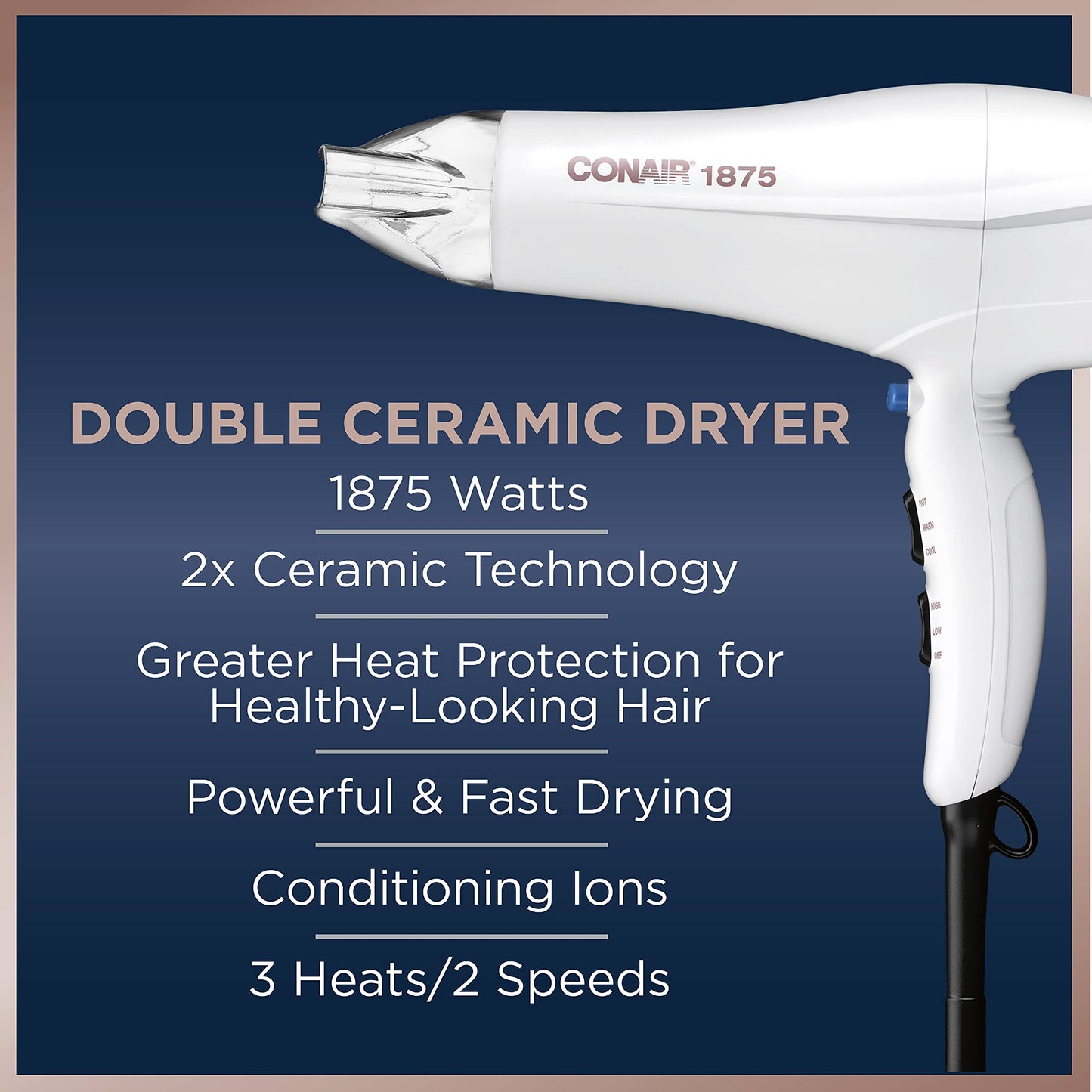 Conair Double Ceramic Hair Dryer - 1875W