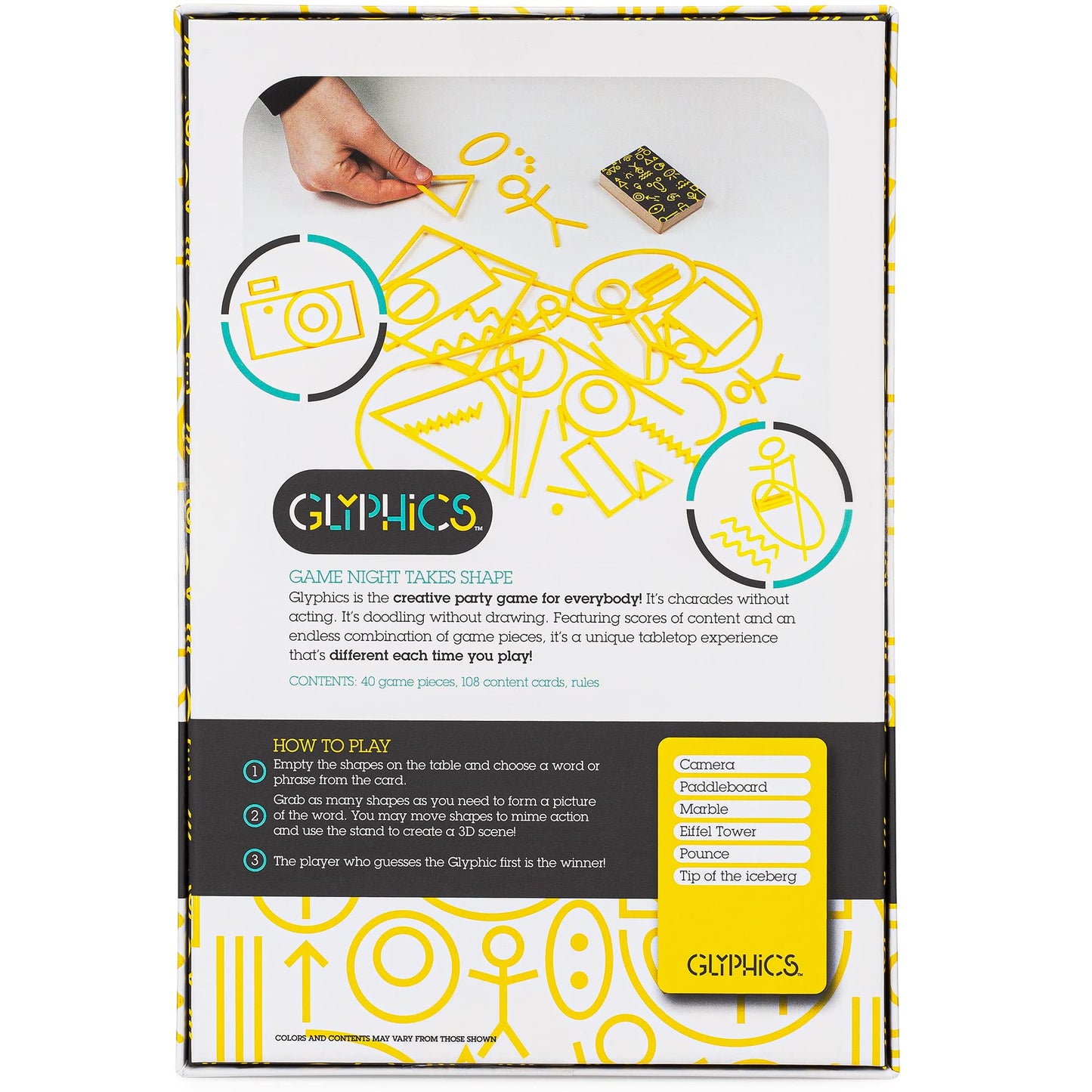Big G Creative: Glyphics, Creative Party Game for Everybody, Charades Without Acting, Doodling Without Drawing, Unique Tabletop Experience, Different Each Time You Play, Easy to Learn, Ages 10 and up