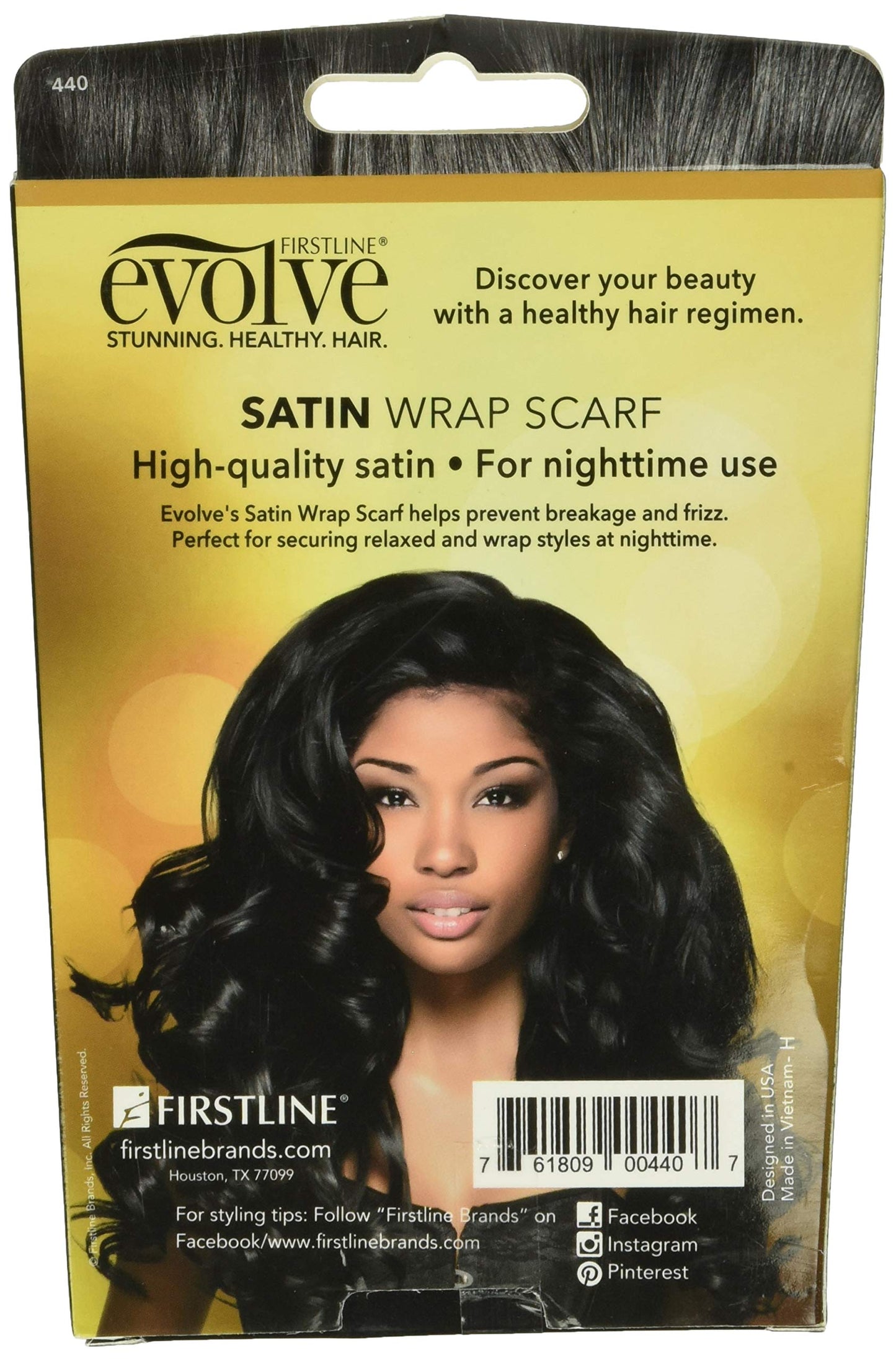 Evolve Products Satin Wrap Scarf - Black