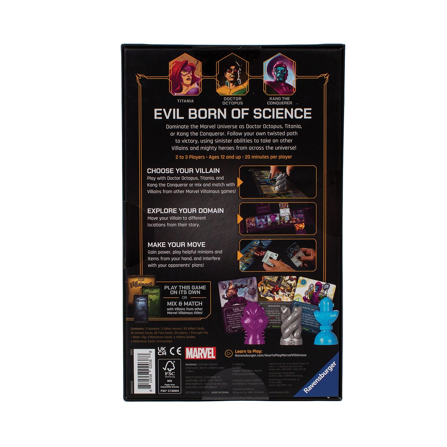 Ravensburger Marvel Villainous: Twisted Ambitions Strategy Board Game for Ages 12 &amp; Up – The Newest Standalone Game in The Marvel Villainous Line