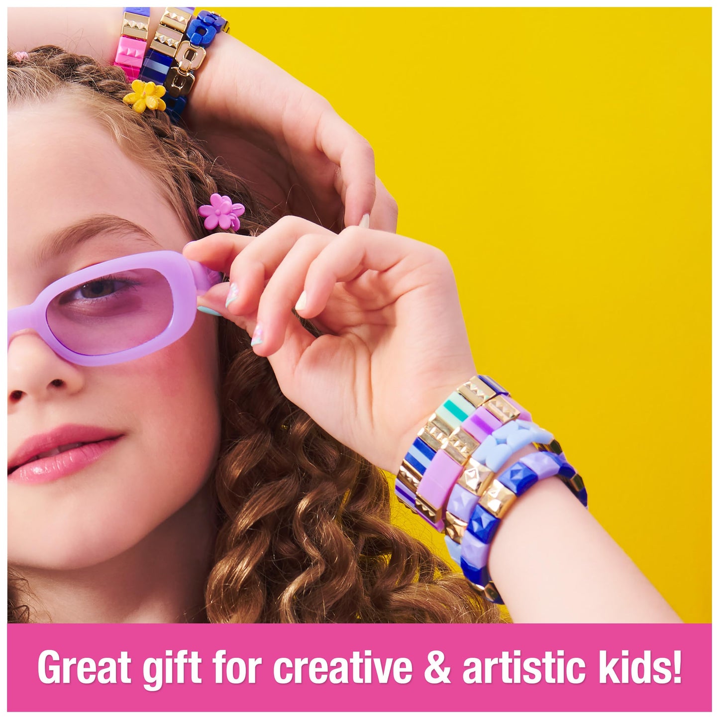 Cool Maker PopStyle Bracelet Maker, 170 Beads for Bracelets, Make &amp; Remake 10 Bracelets, Bracelet Making Kit, DIY Arts &amp; Crafts Kids Toys for Girls